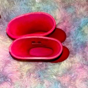Hot pink Hunter girl rain boots size 8